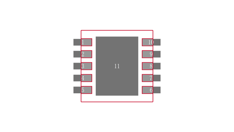 MIC23164YMT-T5封装焊盘图
