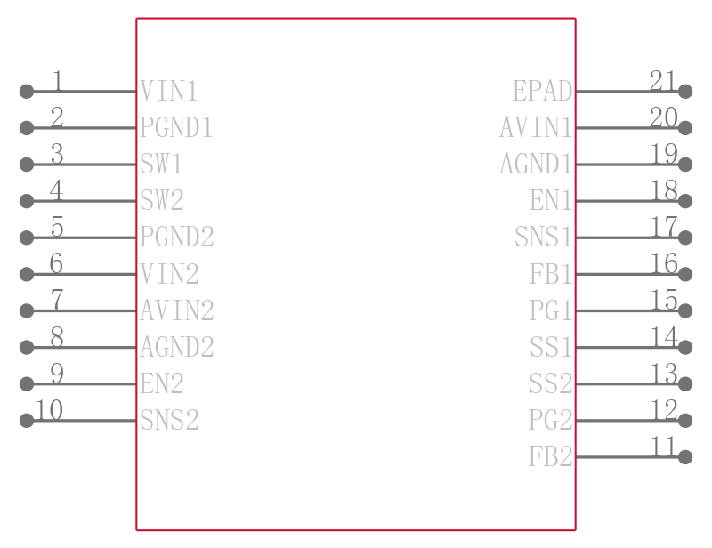 MIC23159YML-T5引脚图