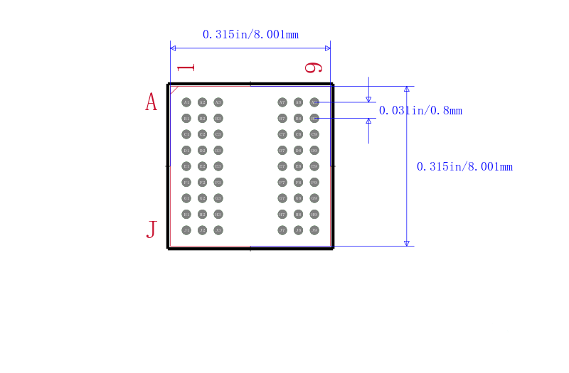 MT48LC4M16A2B4-7E:G TR封装图