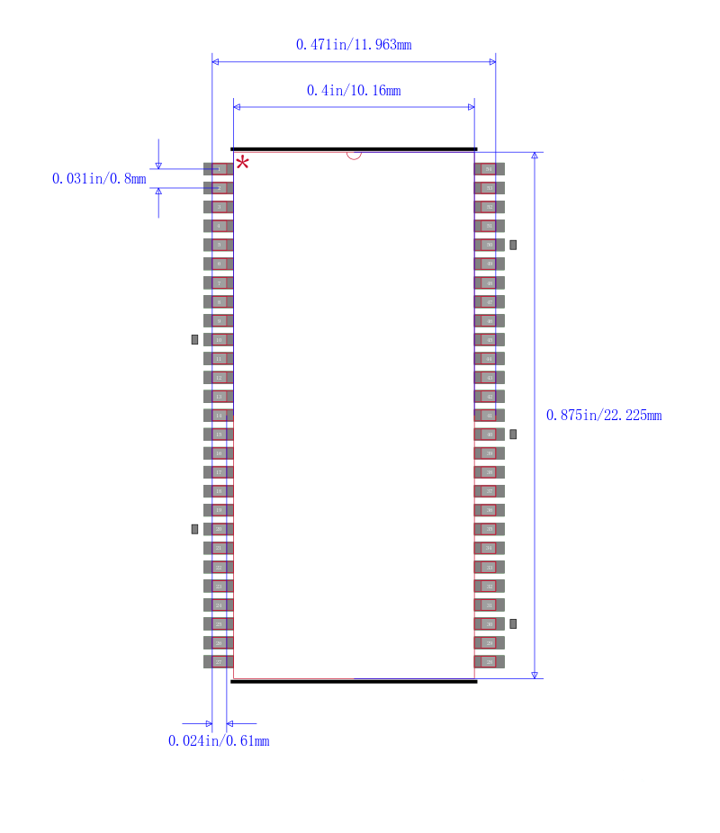 MT48LC4M16A2P-6A:J TR封装图