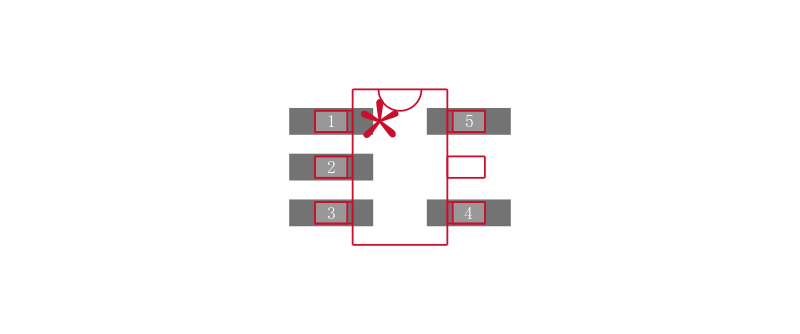 MC74VHC1G32DFT1G封装焊盘图