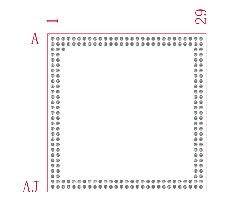 MT42L128M64D2LL-18 WT:A封装焊盘图