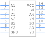 MC74HC08ADTR2G引脚图