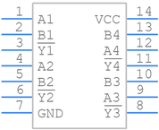MC74VHCT00ADR2G引脚图
