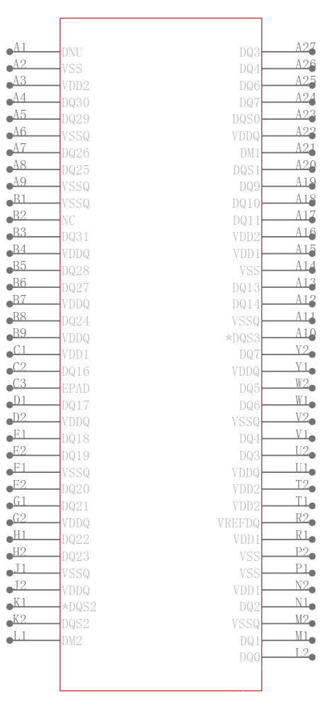MT42L128M64D2LL-18 WT:A引脚图