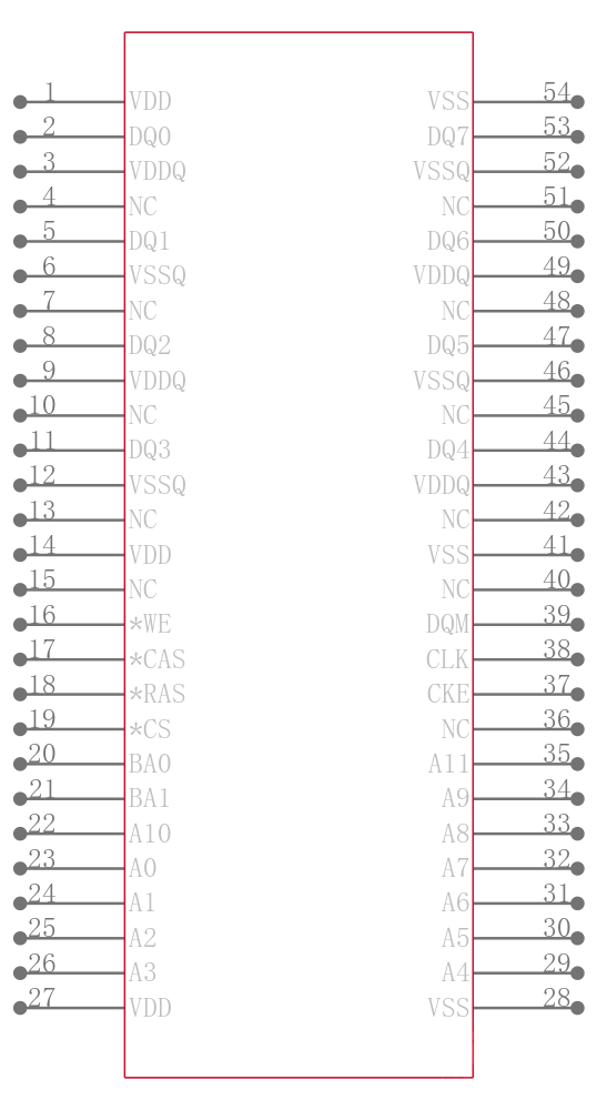 MT48LC16M8A2P-75:G引脚图
