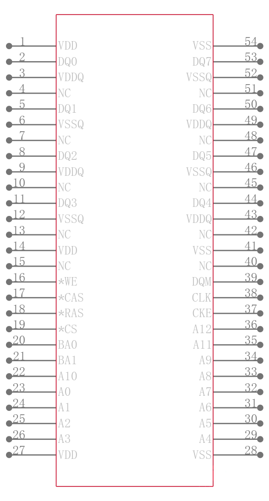 MT48LC64M8A2TG-75 IT:C引脚图