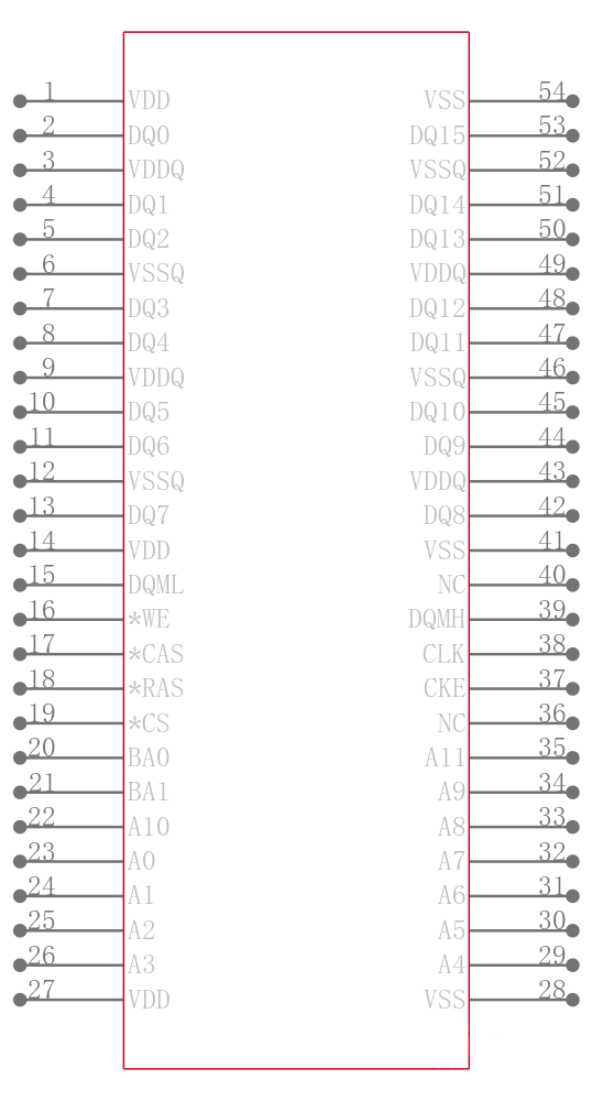 MT48LC8M16A2P-6A:G引脚图