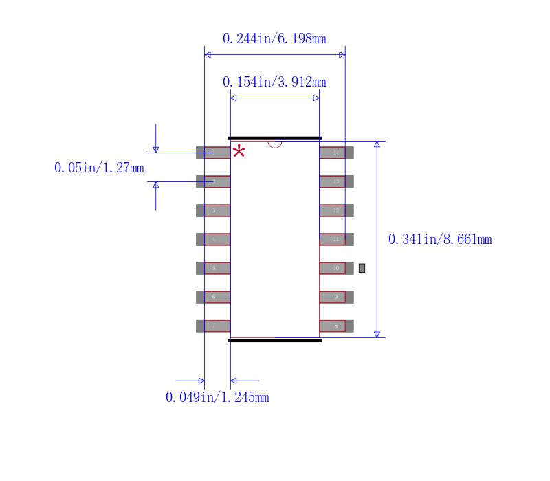 MC74LCX14D封装图