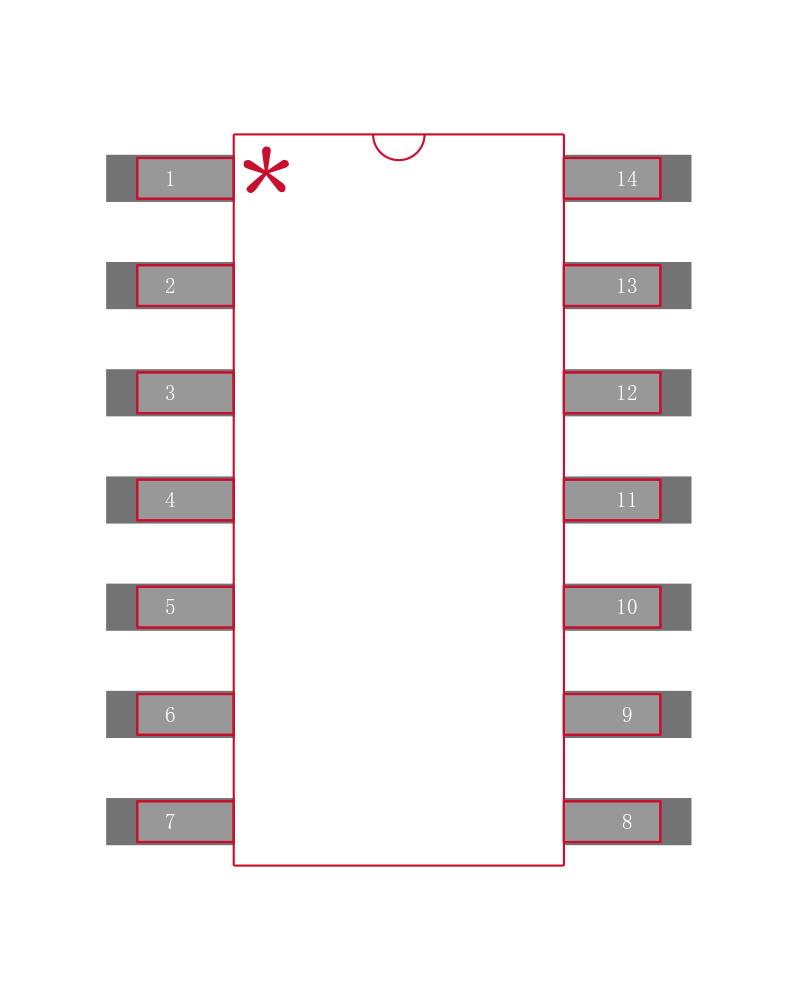 MC74VHC00DR2封装焊盘图