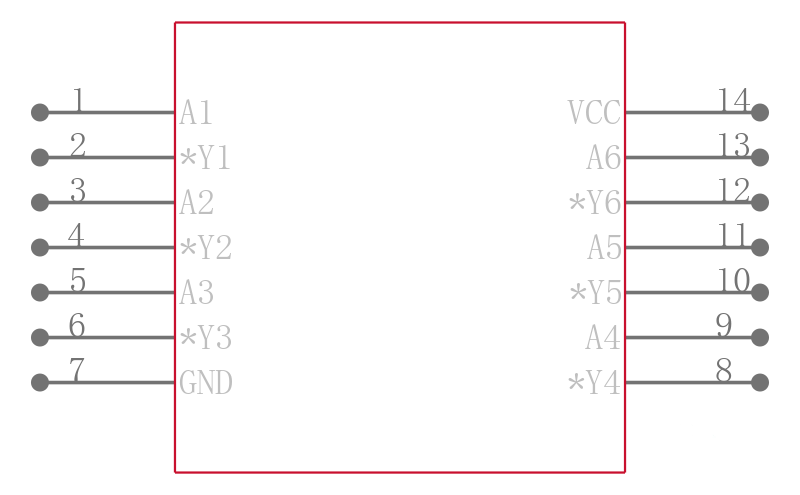 MC74LCX14D引脚图