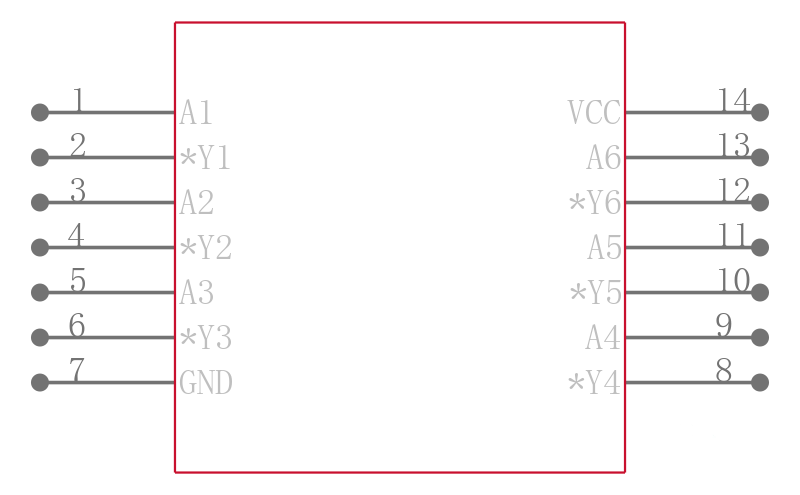 MC74LCX14DT引脚图