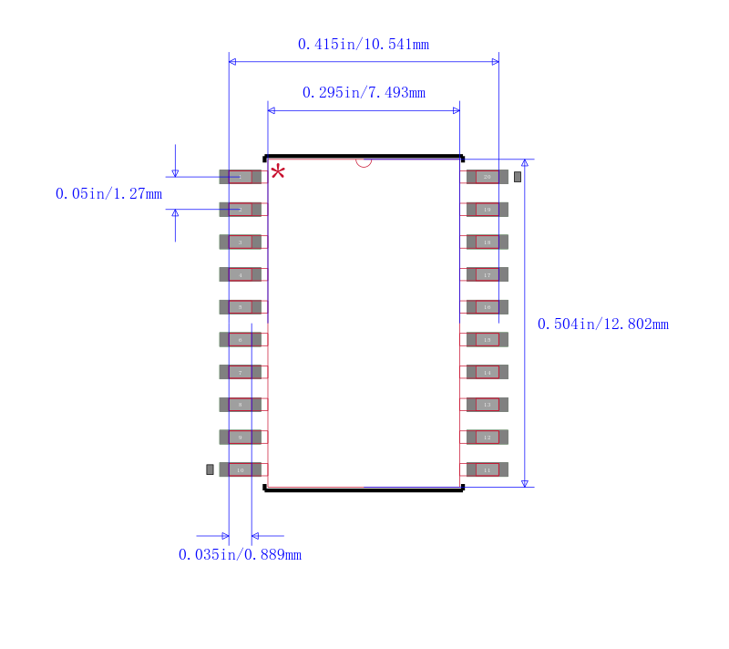 MC74LVX573DWR2G封装图