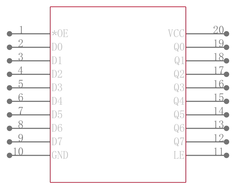 MC74VHC573DWR2G引脚图
