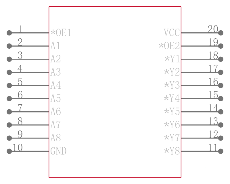 MC74VHCT540AM引脚图