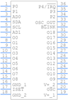 MAX6955AAX+引脚图