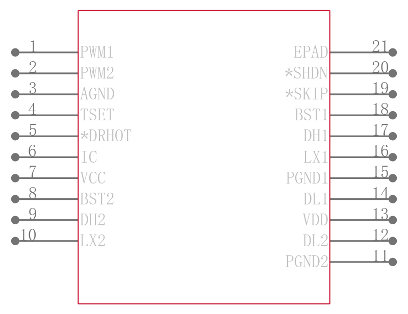 MAX8702ETP+引脚图