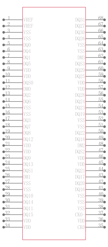 MT4VDDT1664HG-26AC3引脚图