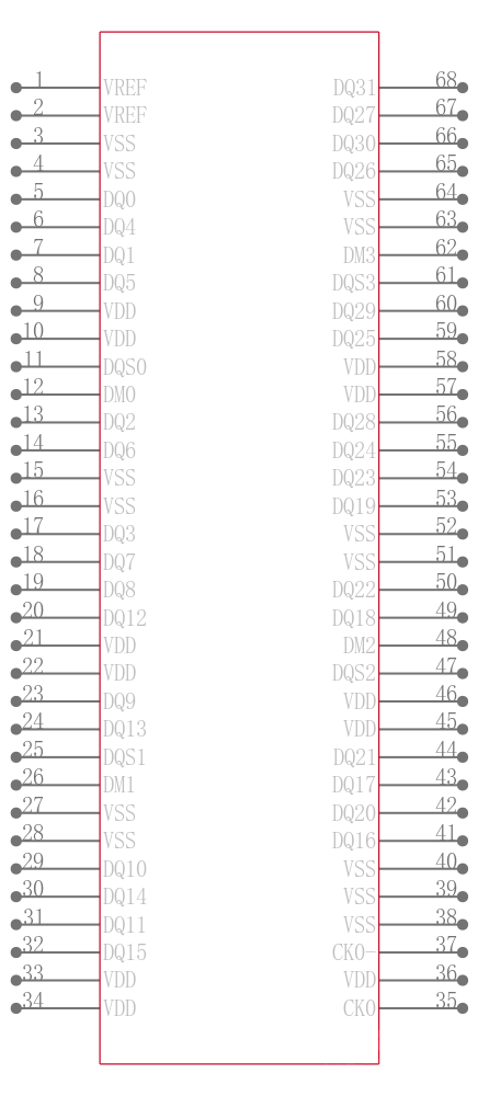 MT8VDDT3264HY-40BK1引脚图