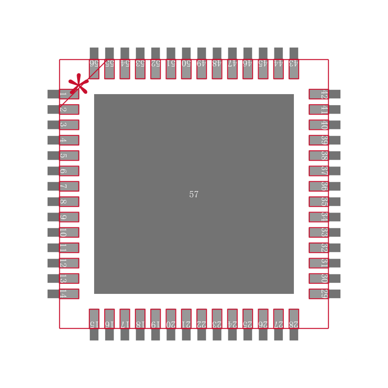 MAX8904ETN+T封装焊盘图