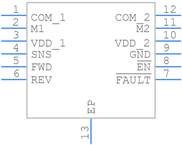 MAX14872ETC+T引脚图