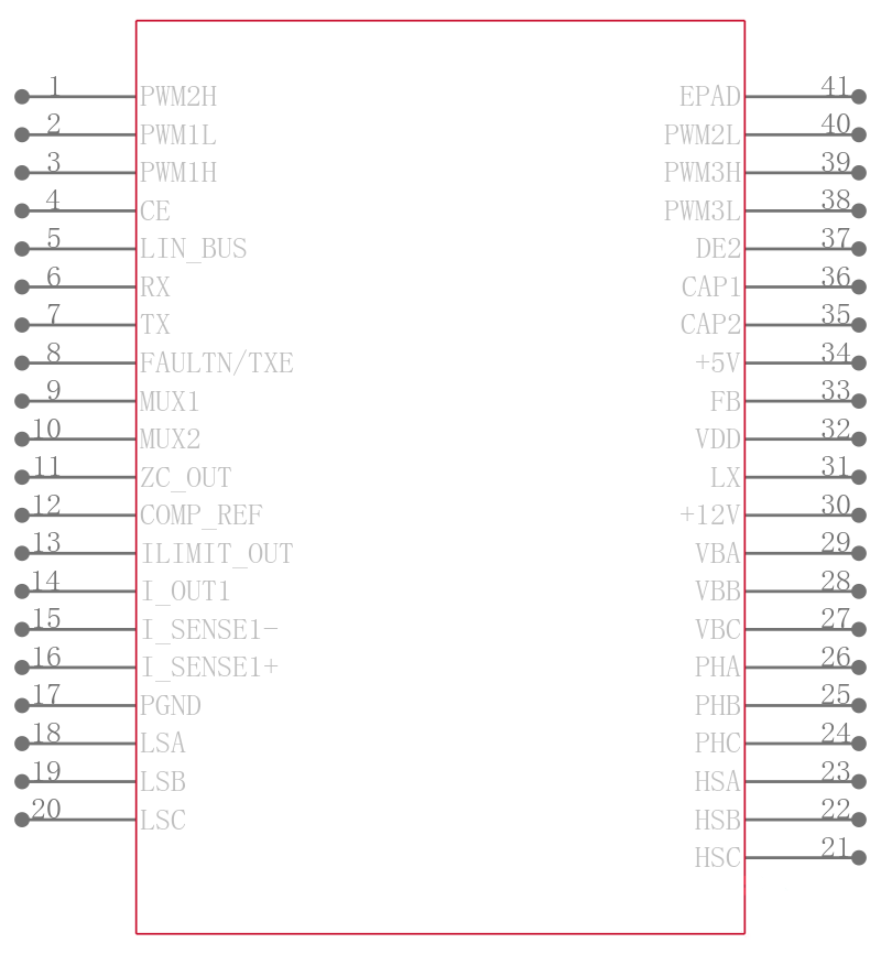 MCP8025-115H/MP引脚图