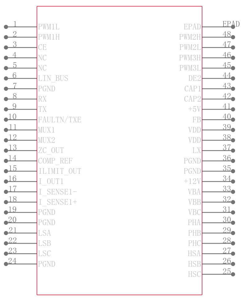 MCP8025-115H/PT引脚图