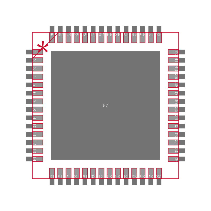MAX4807CTN+封装焊盘图