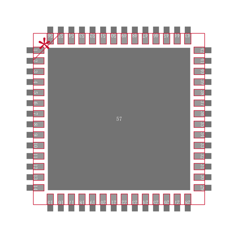 MAX5043ETN+T封装焊盘图