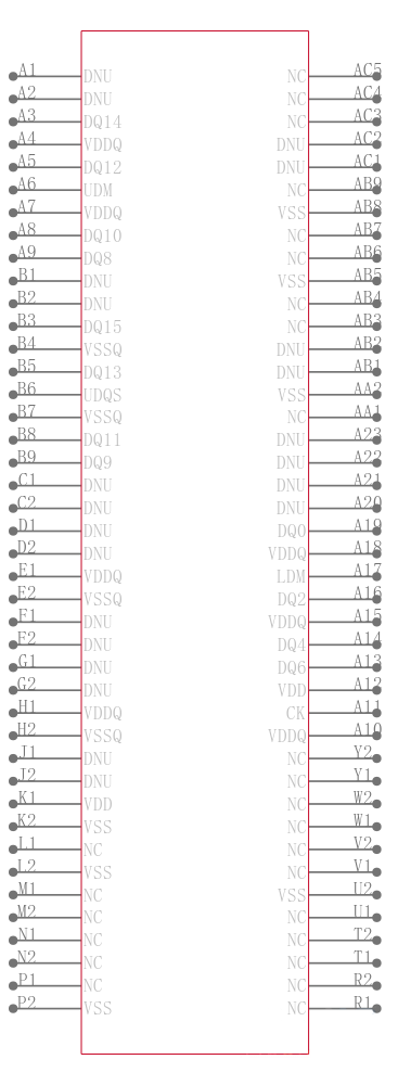 MT46H32M32LFJG-5 IT:A引脚图