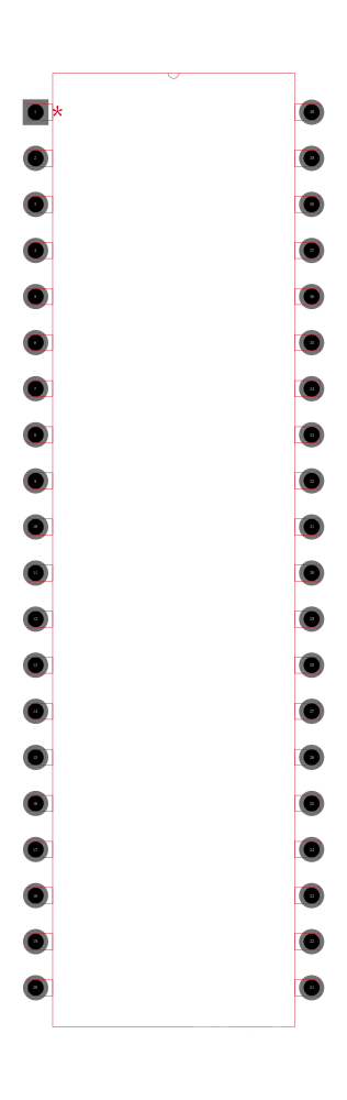 M27C4002-10F1封装焊盘图