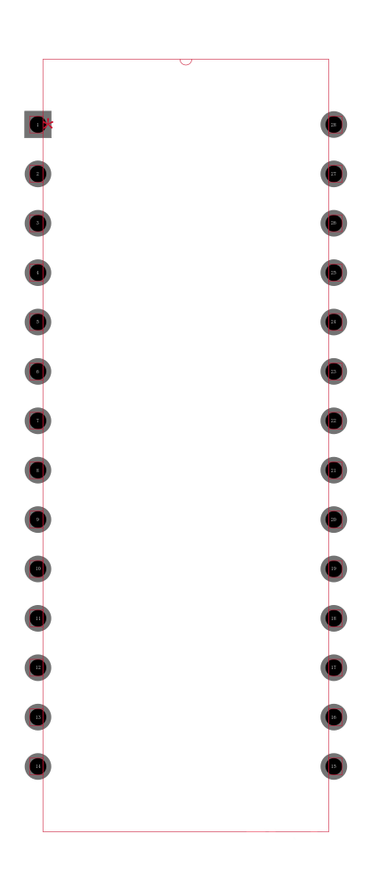 M27C512-12B1封装焊盘图