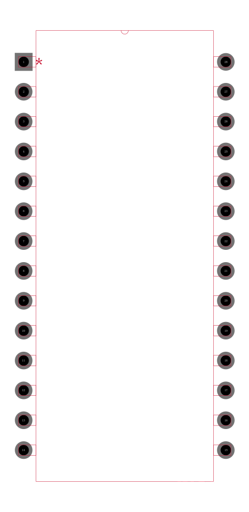 M87C257-12F1封装焊盘图