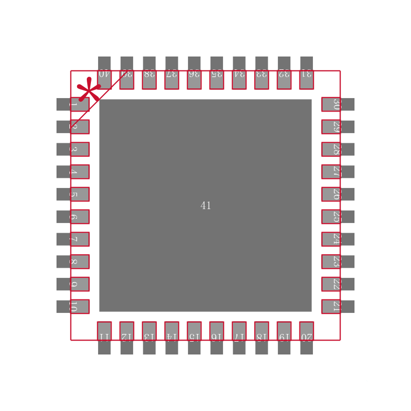 MRF24J40ME-I/RM封装焊盘图