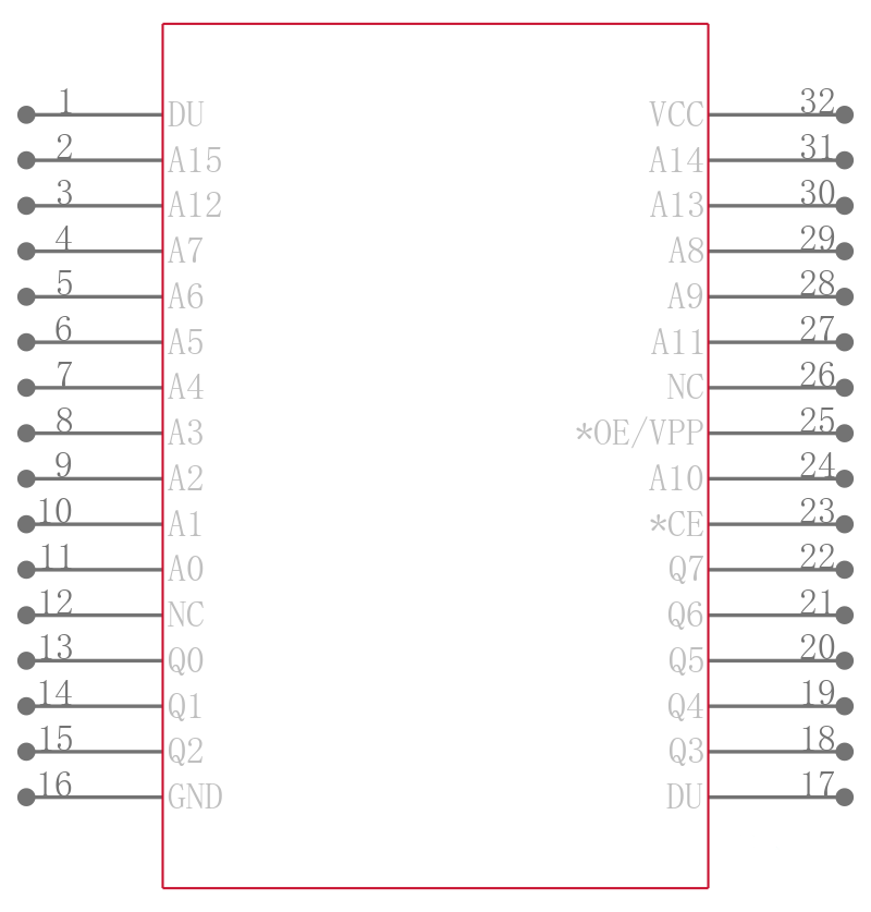 M27C512-15C6引脚图