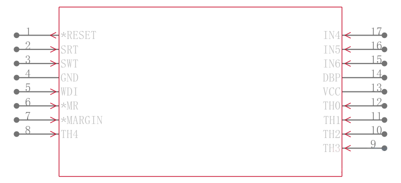 MAX6886ETP+T引脚图