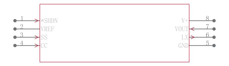 MAX734CSA+T引脚图
