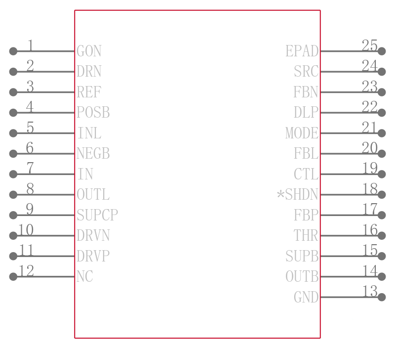 MAX8761ETG+引脚图