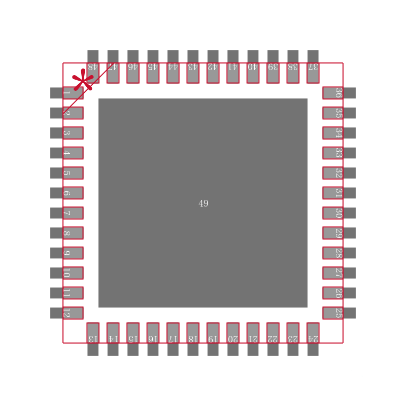 MK10DX128VLF5封装焊盘图