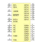 MCP23018-E/SO引脚图