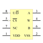 MCP4011-503E/SN引脚图