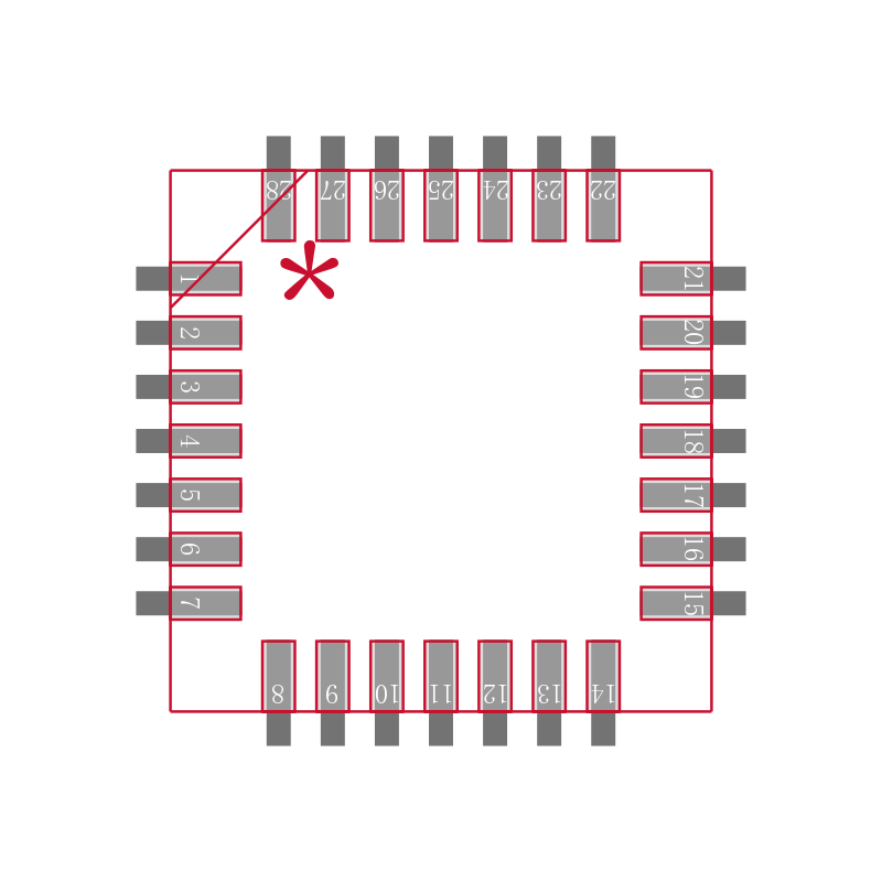 MAX16932ATIS/V+封装焊盘图
