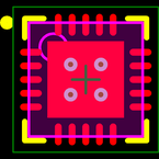 MCP73871-2CCI/ML封装焊盘图