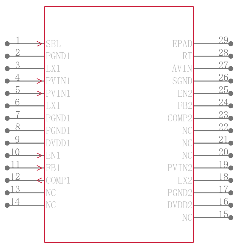 MAX15021ATI+引脚图