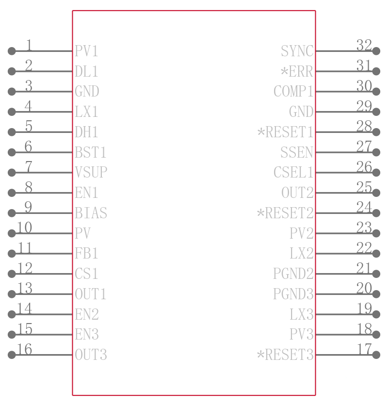 MAX16993ATJH/V+引脚图