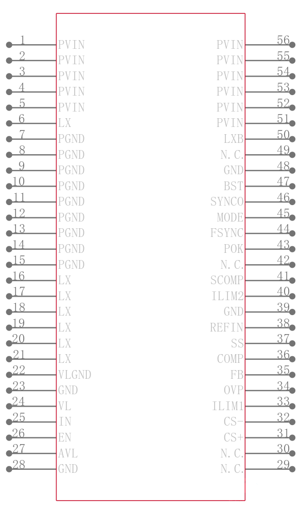 MAX8655ETN+W引脚图