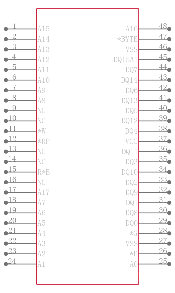 M29W400DB70N6E引脚图