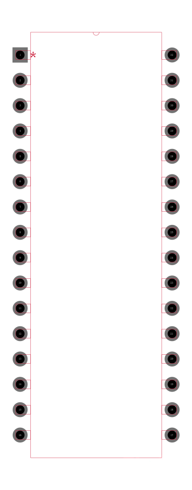M27C1001-15B1封装焊盘图