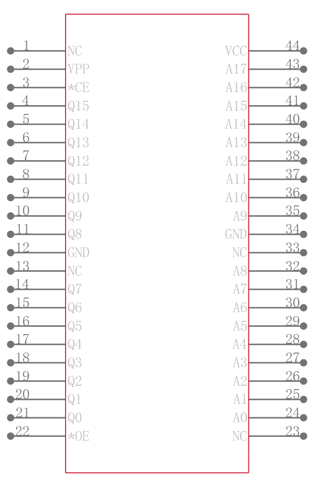 M27C4002-90C1引脚图