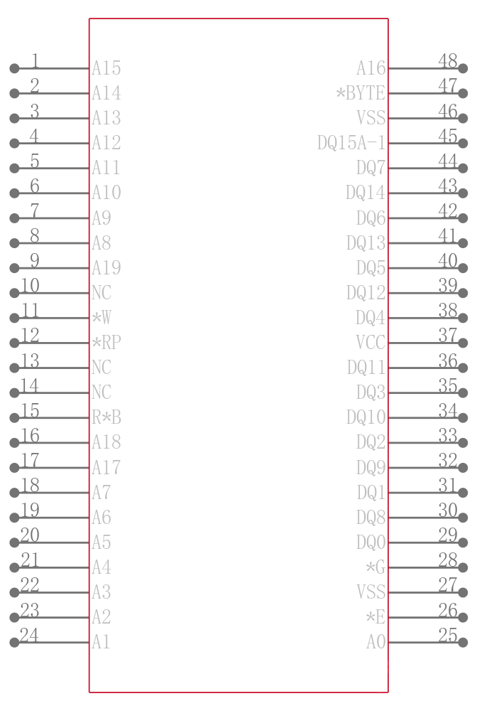 M29W160EB70N1引脚图